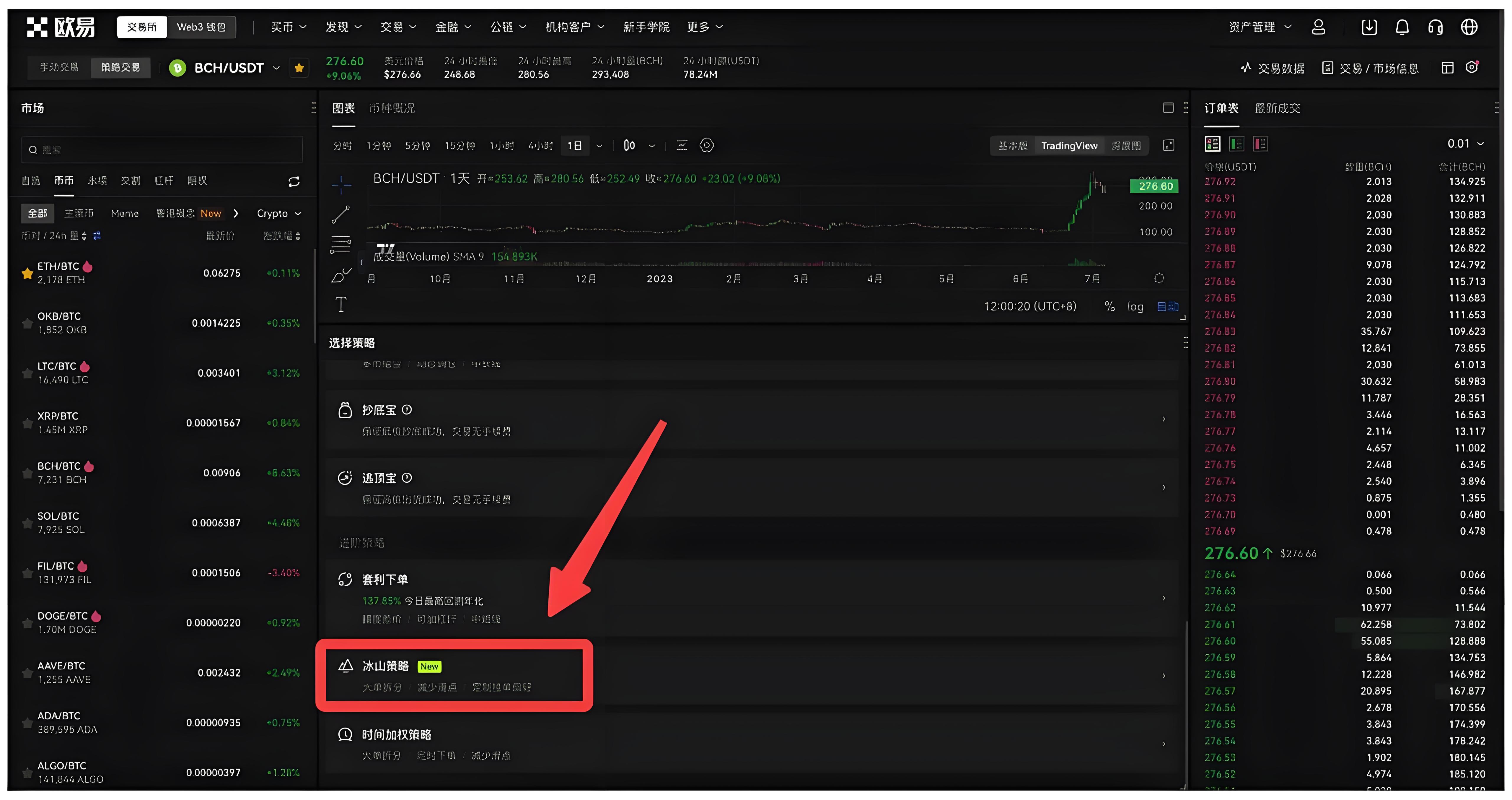 OKX的冰山策略有何趋势?